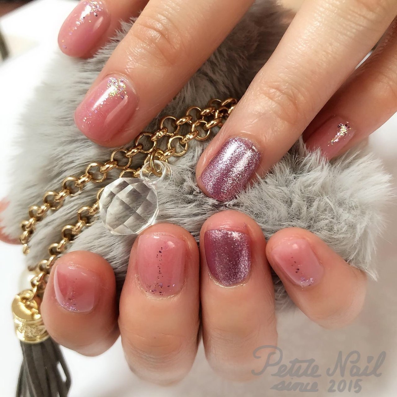 ハンド シンプル ラメ ワンカラー ジェル Petitenail プチネイル のネイルデザイン No ネイルブック