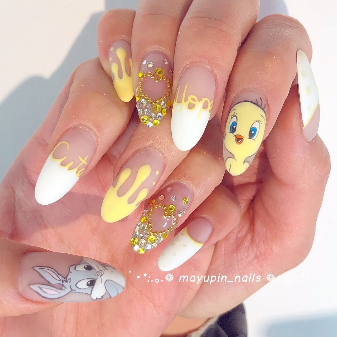 オールシーズン ハンド 痛ネイル キャラクター 水滴 Nail Salon Les Ailes レゼル のネイルデザイン No ネイルブック