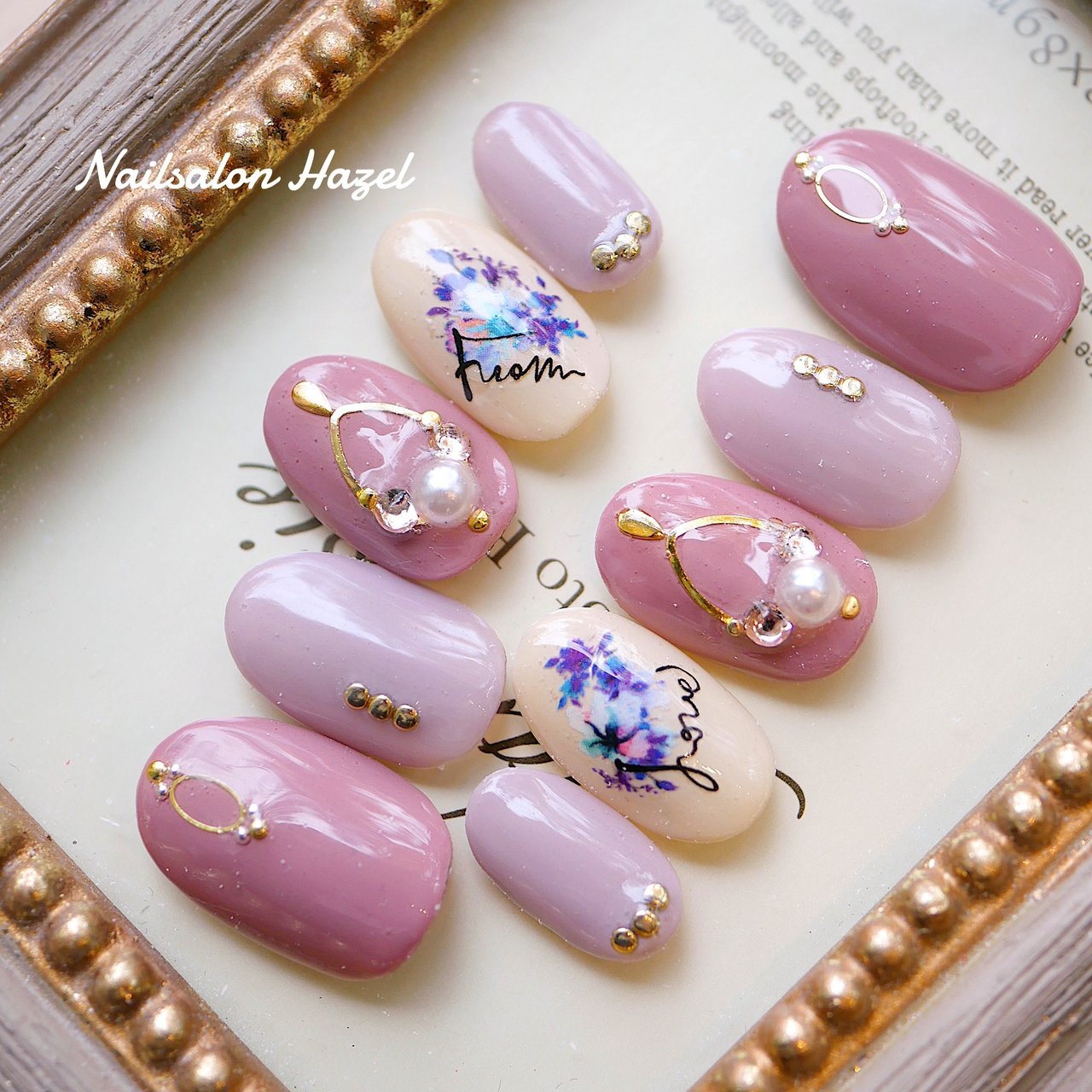 オールシーズン ブライダル パーティー デート ハンド Nailsalon Hazelのネイルデザイン No ネイルブック