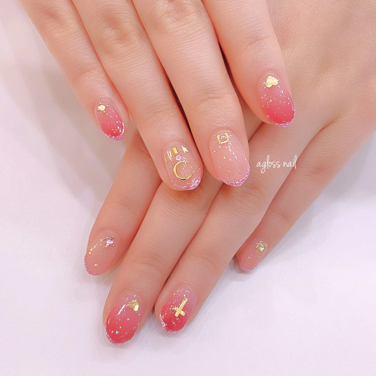 成人式 バレンタイン オフィス ブライダル ハンド Agloss Nailのネイルデザイン No ネイルブック