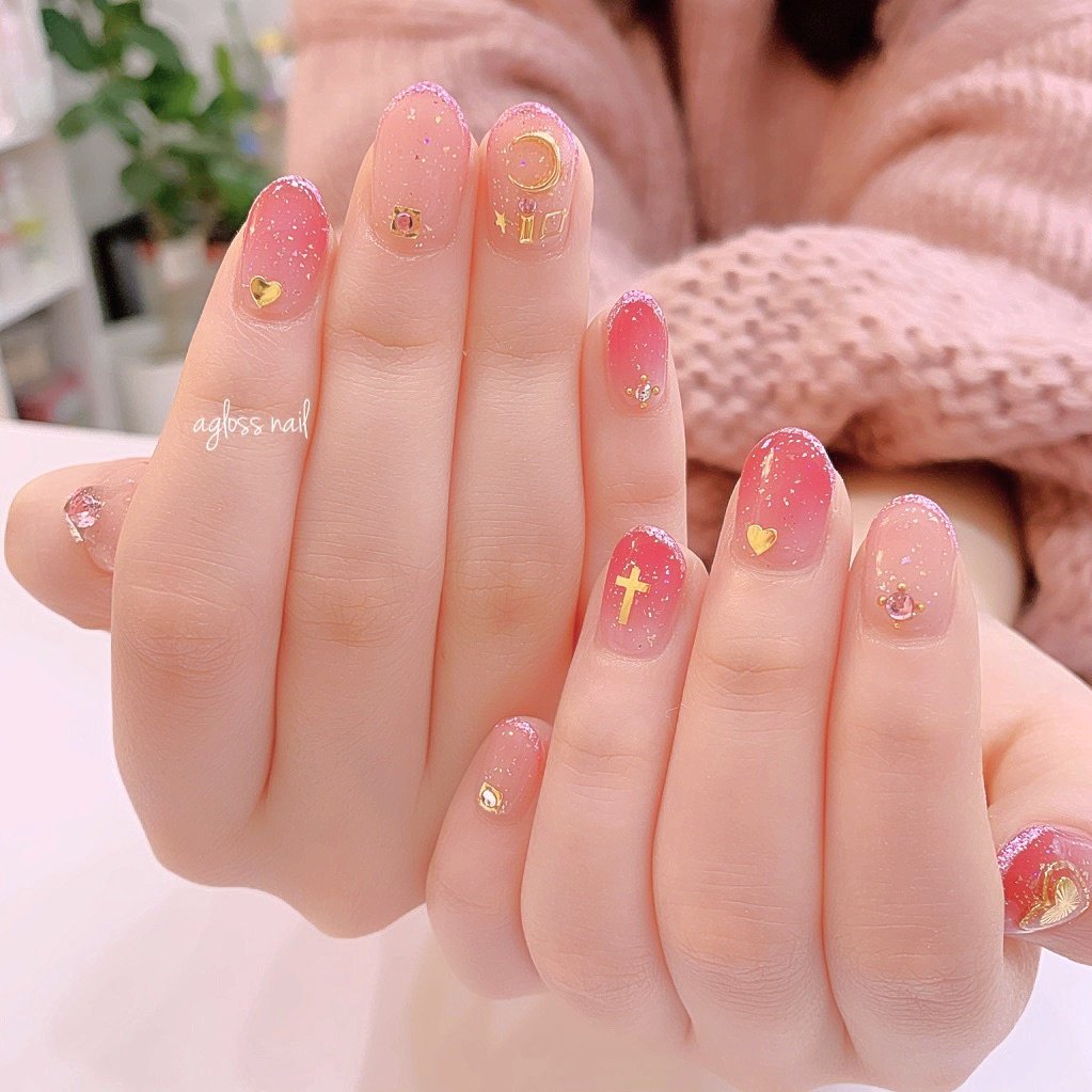 成人式 バレンタイン オフィス ブライダル ハンド Agloss Nailのネイルデザイン No ネイルブック