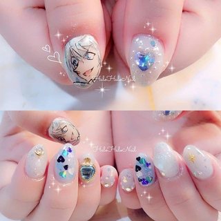 人気順 水色 安室透ネイルのネイルデザイン ネイルブック