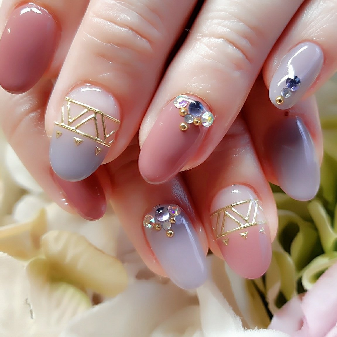 オールシーズン 旅行 オフィス デート ハンド Miminail代官山店のネイルデザイン No ネイルブック