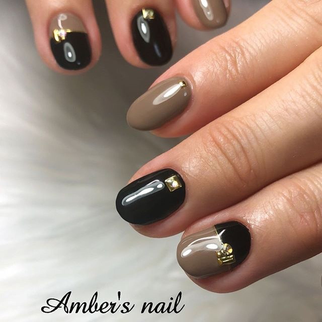 オールシーズン ライブ 女子会 ハンド バイカラー Amber S Nail アンバーズネイルのネイルデザイン No ネイルブック