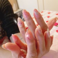 ピンク シルバーラインのネイルデザイン ネイルブック