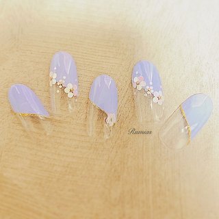 ナナメフレンチのネイルデザイン(3ページ目)｜ネイルブック