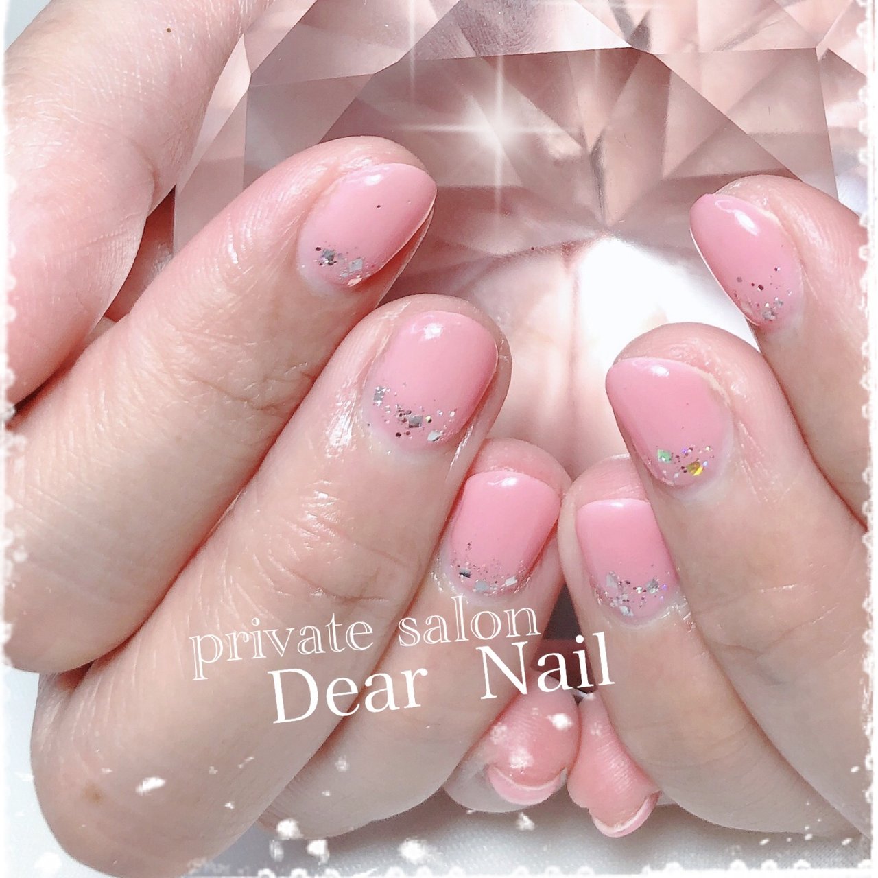 春 オールシーズン ハンド ラメ ワンカラー Dearnail39のネイルデザイン No ネイルブック