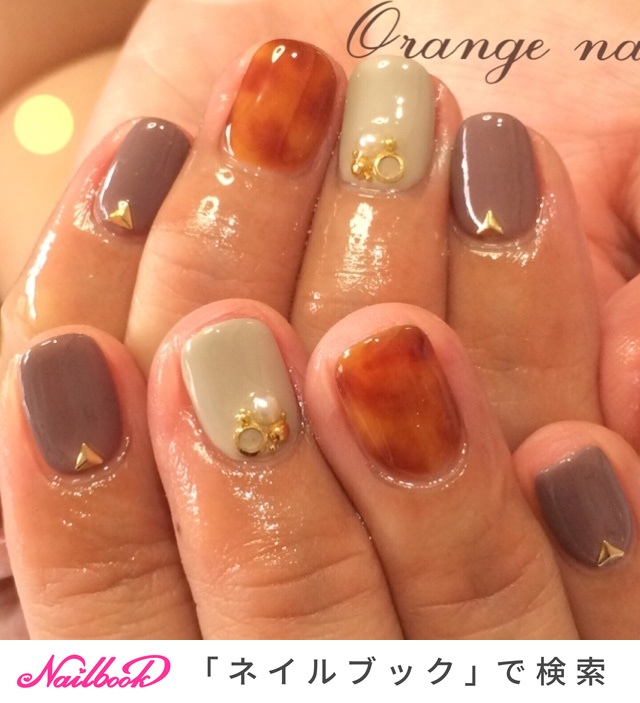 秋 冬 お正月 リゾート ハロウィン Orange Nail Mariaのネイルデザイン No ネイルブック