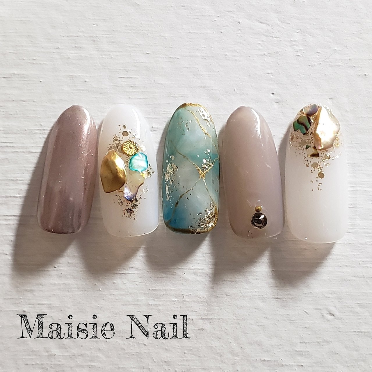 オールシーズン 旅行 海 リゾート ハンド Maisie Nail メイジーネイルのネイルデザイン No ネイルブック