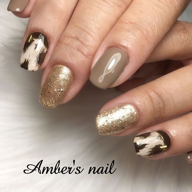 冬 ライブ デート ハンド アニマル柄 Amber S Nail アンバーズネイルのネイルデザイン No ネイルブック