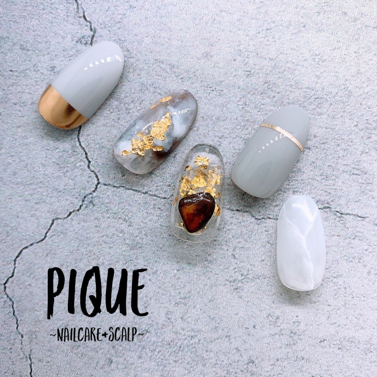 春 冬 女子会 ハンド タイダイ Manicurist Kentoのネイルデザイン No 507 ネイルブック