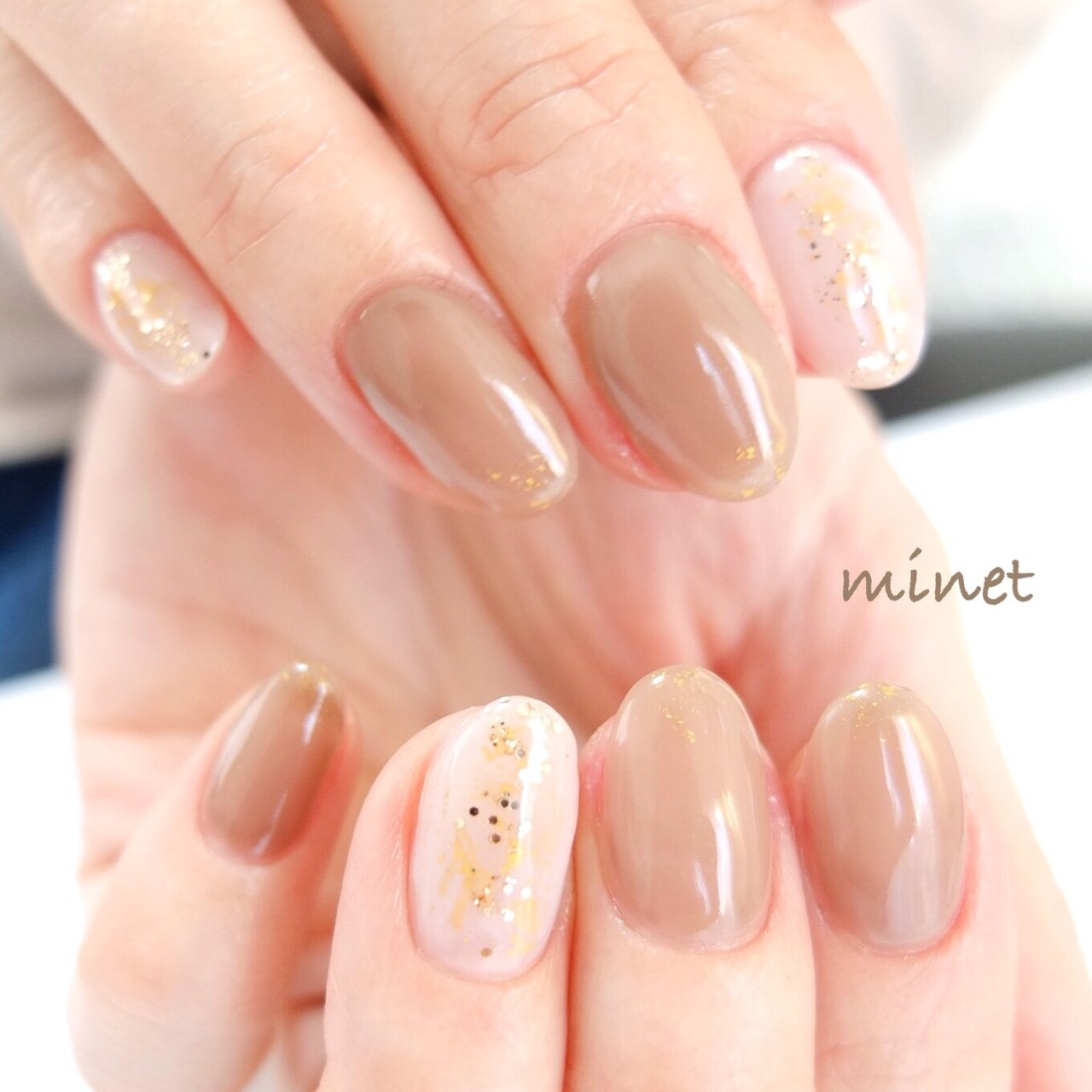 オールシーズン ハンド ワンカラー シースルー ミディアム 仙川ネイルサロンluana ルアナ のネイルデザイン No ネイル ブック