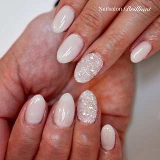 人気順｜ラメ/#ホワイトワンカラーのネイルデザイン｜ネイルブック