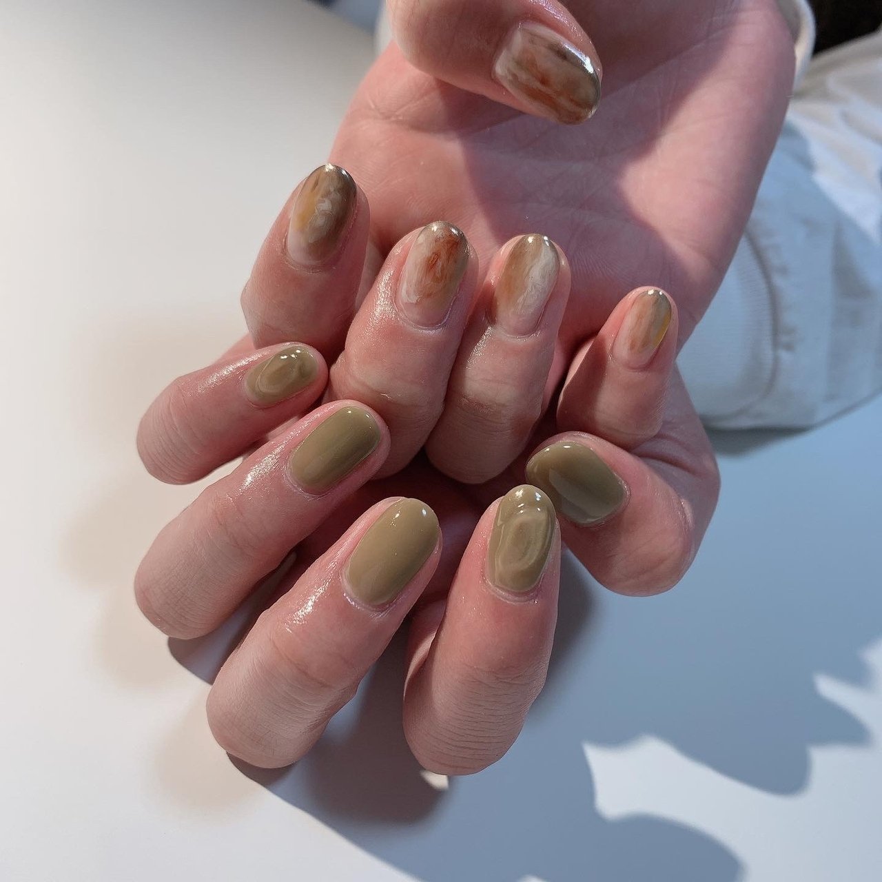 春 オールシーズン ハンド ワンカラー ニュアンス Rosita Nailのネイルデザイン No ネイルブック