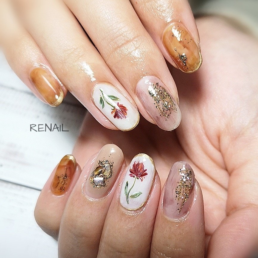 秋 冬 バレンタイン 女子会 ハンド Renailのネイルデザイン No ネイルブック