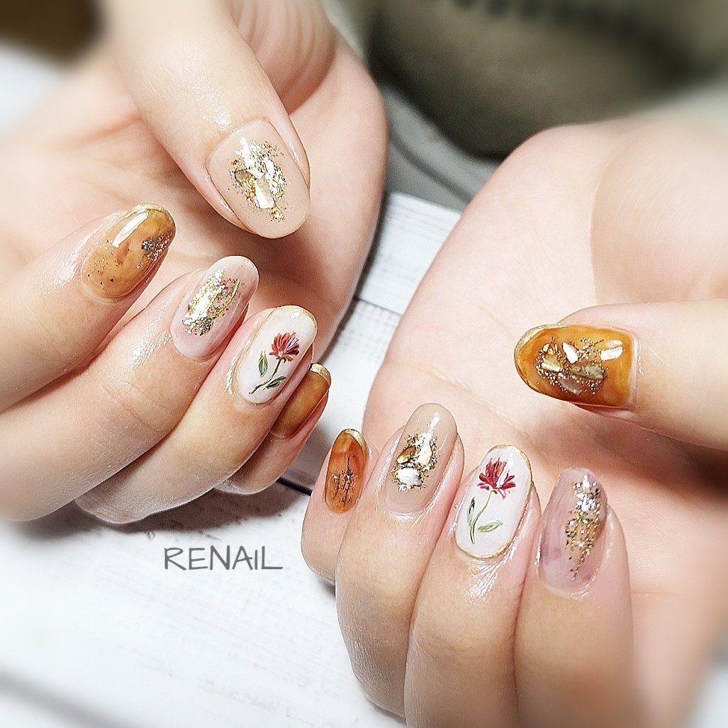 秋 冬 バレンタイン 女子会 ハンド Renailのネイルデザイン No ネイルブック