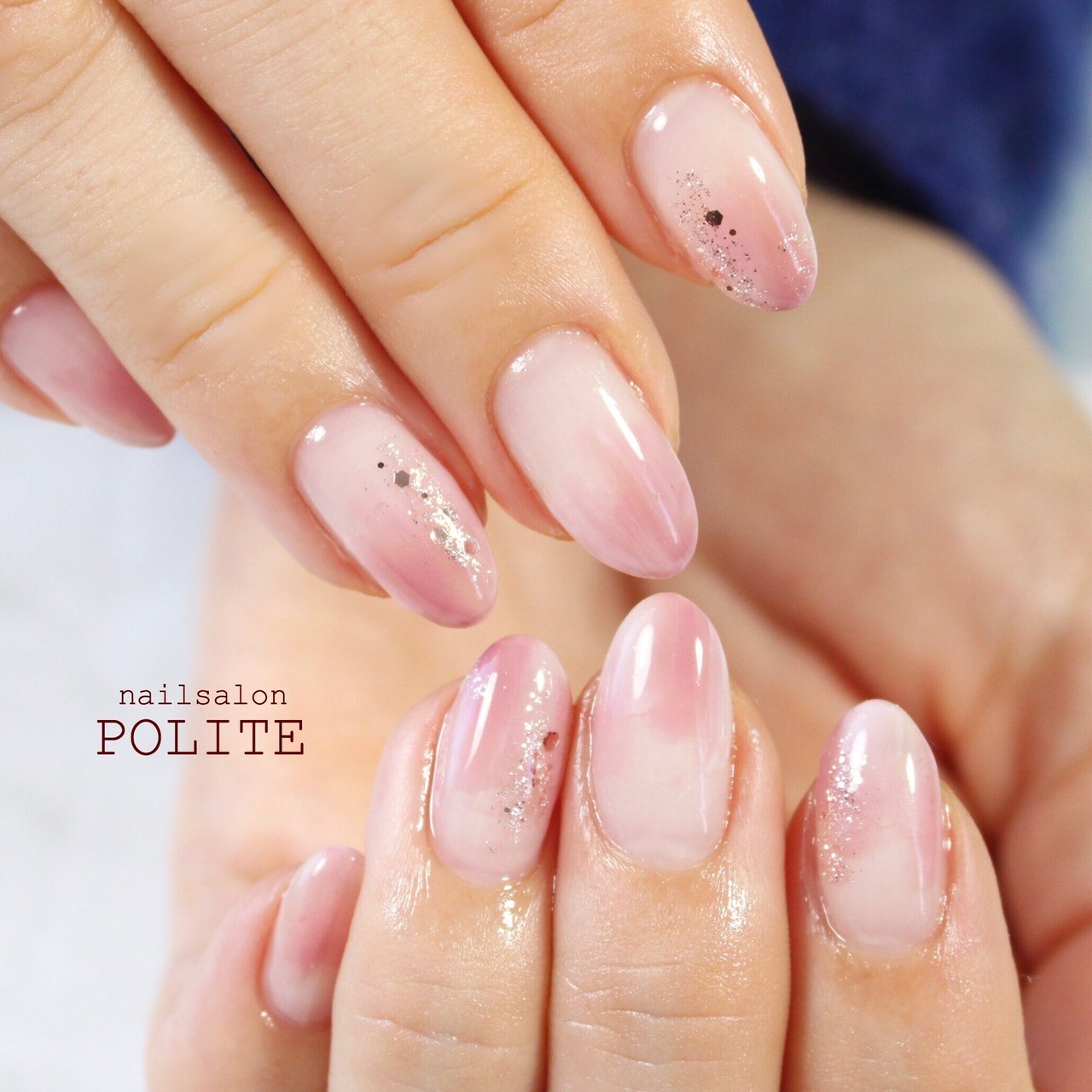 春 オールシーズン ハンド グラデーション 大理石 Nailsalon Politeのネイルデザイン No ネイルブック