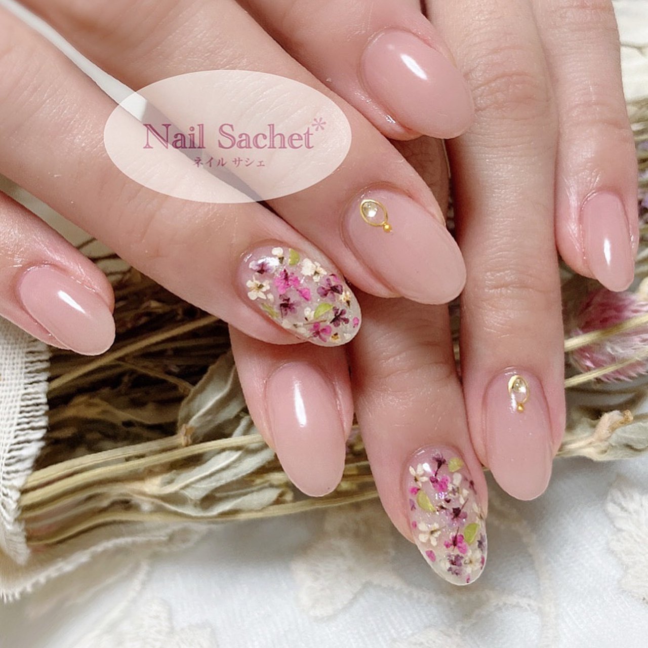 春 オールシーズン オフィス デート クリア 東京nailsachet ネイルサシェのネイルデザイン No ネイルブック