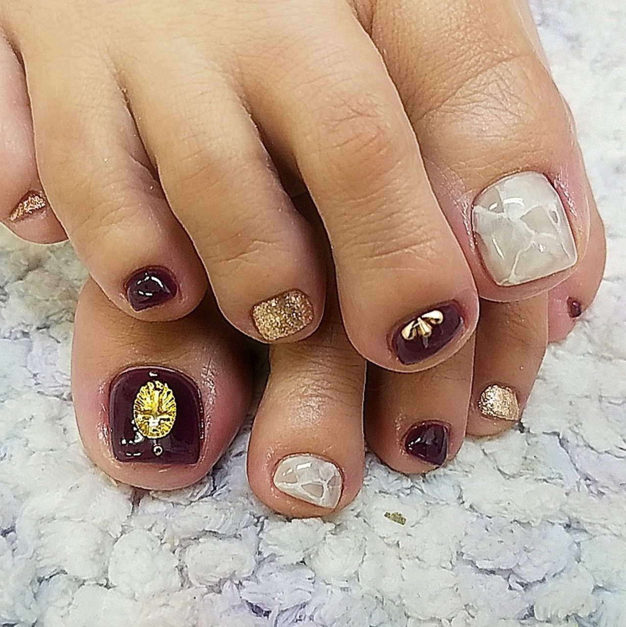 冬 オールシーズン 海 リゾート フット Risa 稲毛coconail のネイルデザイン No ネイルブック