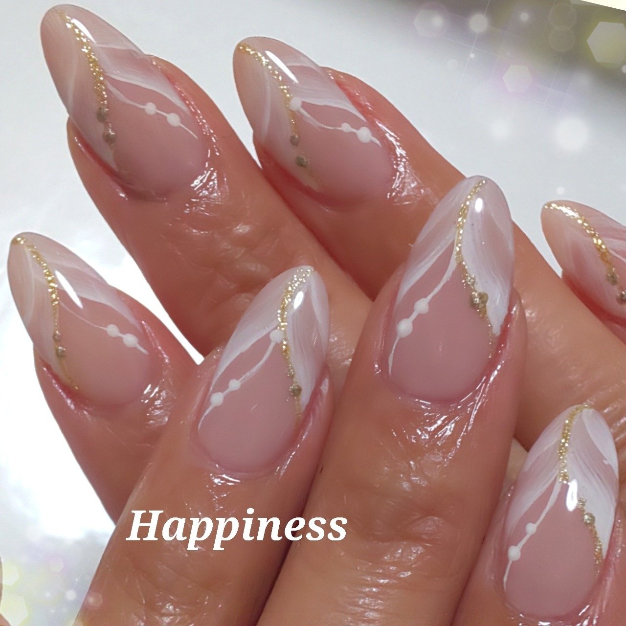 春 オールシーズン オフィス デート ハンド Nail Salon Happinessのネイルデザイン No ネイルブック