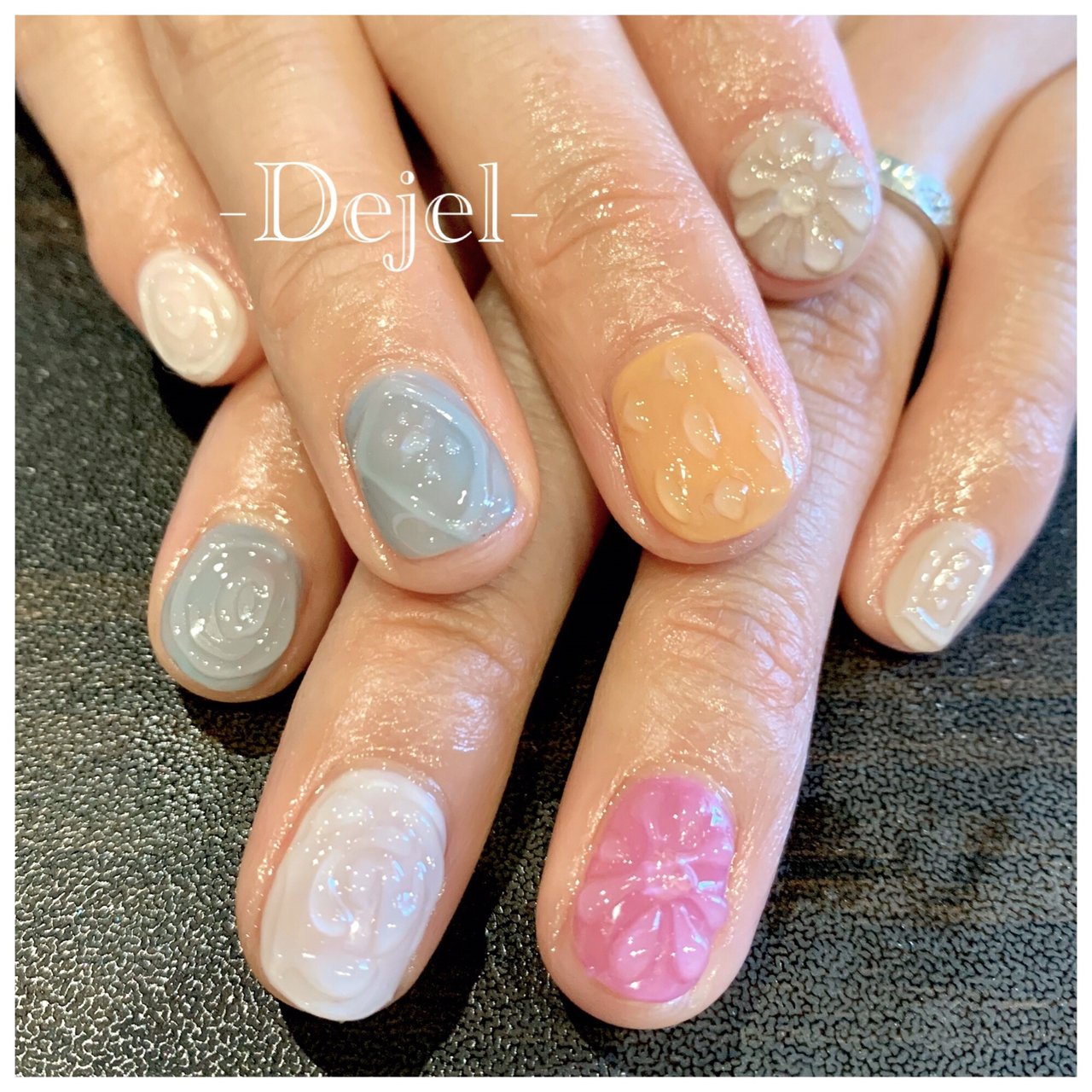 オールシーズン 旅行 ライブ 女子会 ハンド Nail Salon Dejel ディジェールのネイルデザイン No ネイルブック