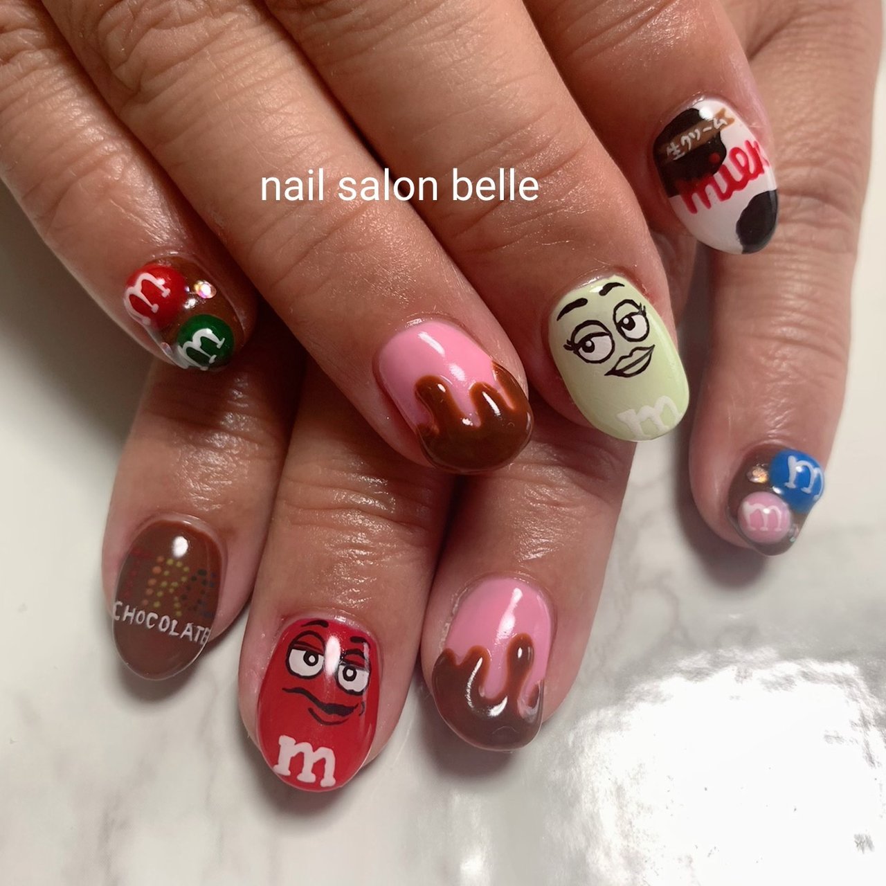 冬 バレンタイン ハンド 痛ネイル キャラクター Nail Salon Belleのネイルデザイン No ネイルブック