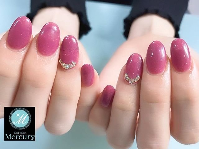 オールシーズン バレンタイン 卒業式 オフィス ハンド マーキュリーのネイルデザイン No ネイルブック