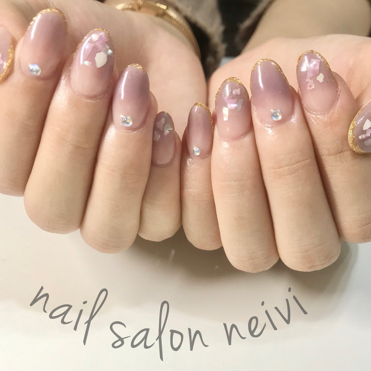 冬 バレンタイン 卒業式 ハンド グラデーション Nailsalon Neiviのネイルデザイン No ネイルブック