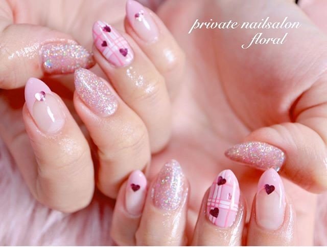 バレンタイン パーティー デート 女子会 ハンド Private Nailsalon Floral M のネイル デザイン No ネイルブック