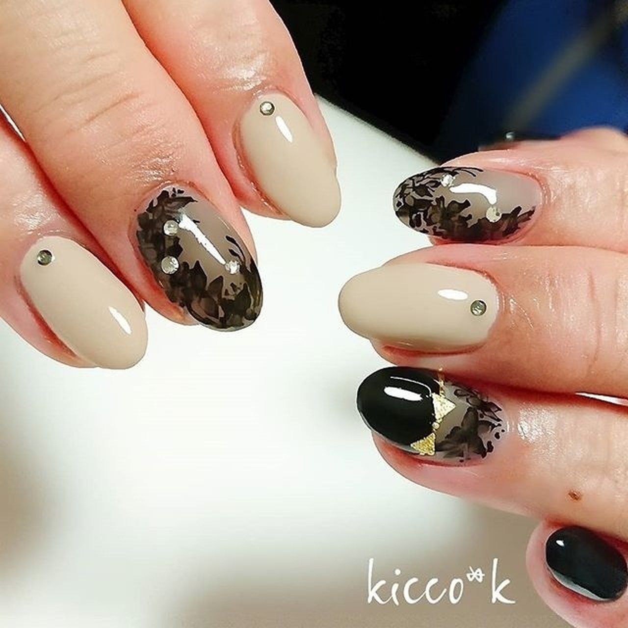 オールシーズン パーティー デート 女子会 ハンド Kicco K Nailのネイルデザイン No ネイルブック