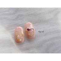 キャラクター ワイヤー クリアのネイルデザイン ネイルブック