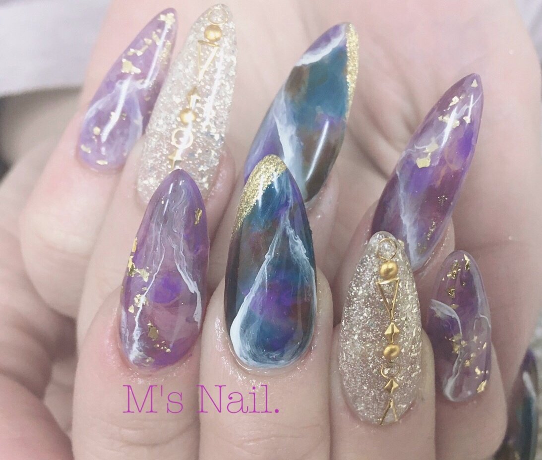 夏 秋 冬 成人式 ハンド M S Nail Mio Wのネイルデザイン No ネイルブック