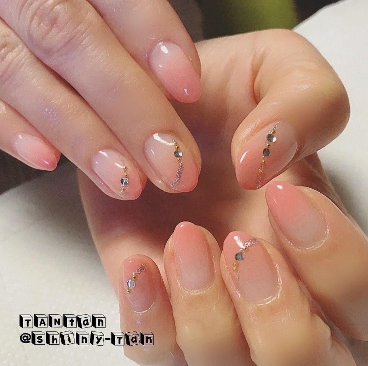 オールシーズン オフィス デート 女子会 シンプル Tantan 坦坦 のネイルデザイン No ネイルブック