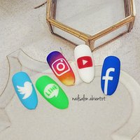 アイコンネイルのネイルデザイン ネイルブック