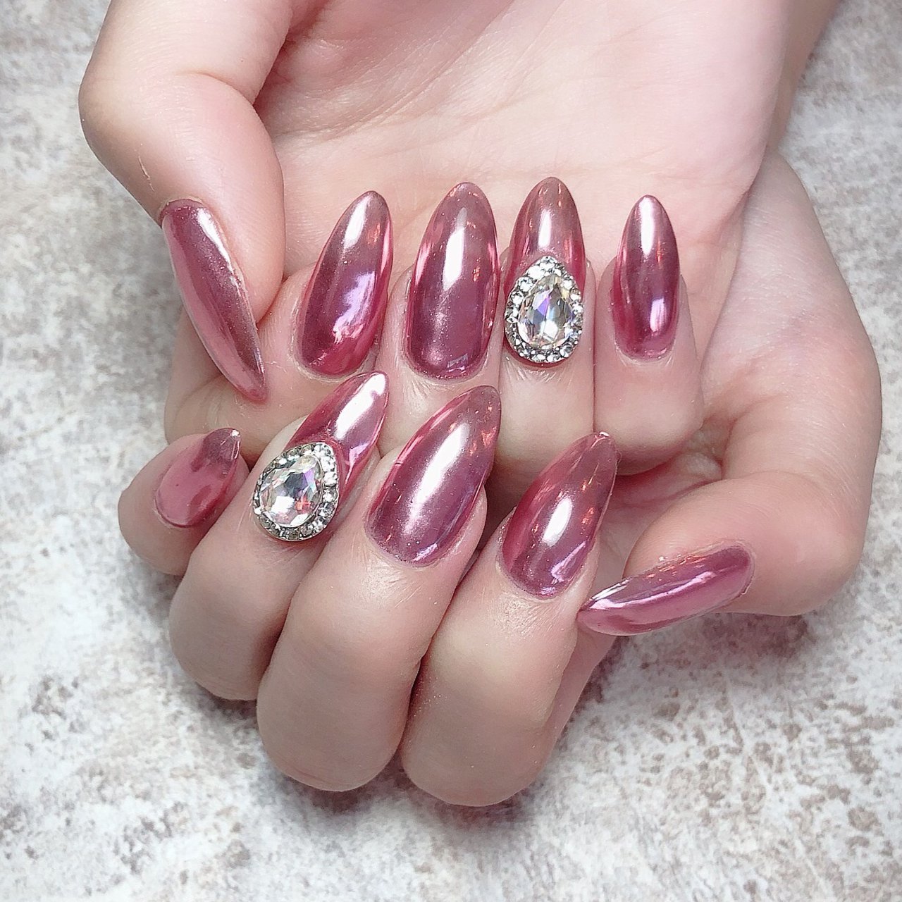 春 オールシーズン バレンタイン ハンド ミラー Eve Nailのネイルデザイン No ネイルブック