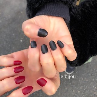 冬 ライブ 赤のネイルデザイン ネイルブック