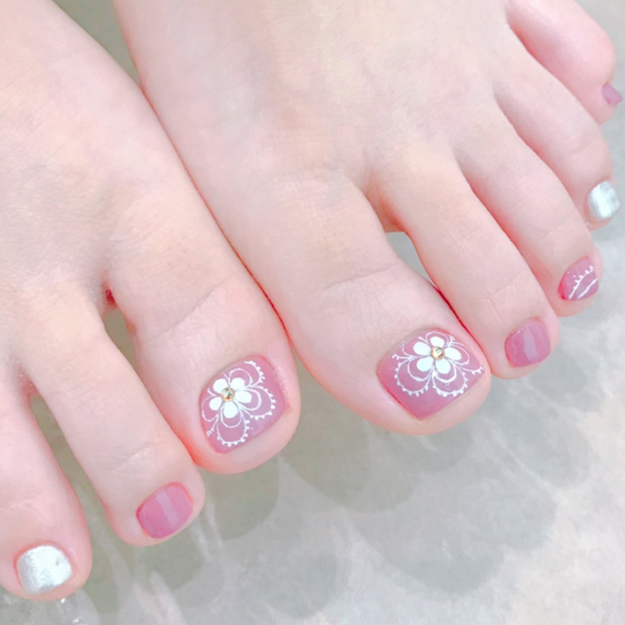 フット Pinのネイルデザイン No ネイルブック