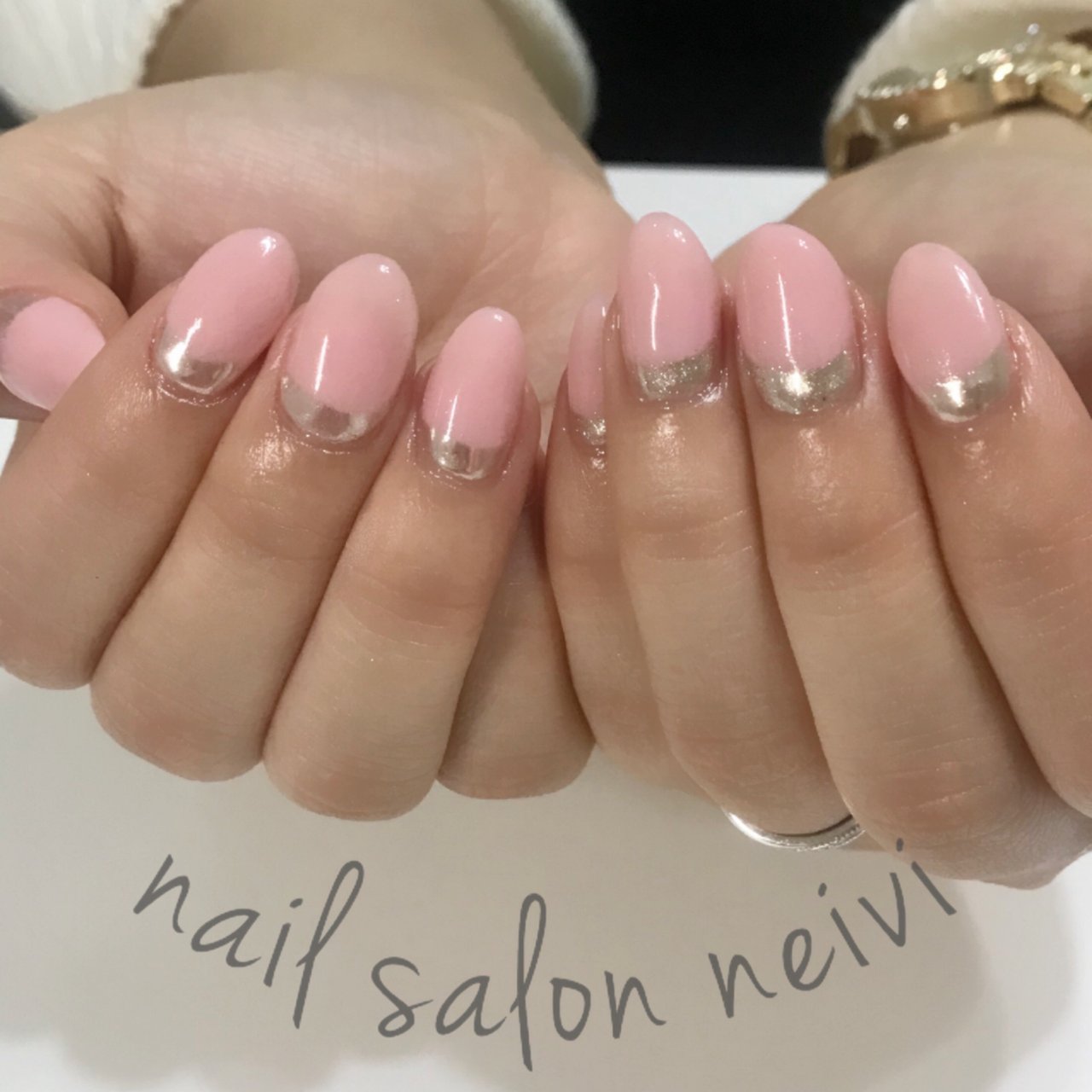 冬 オールシーズン ハンド シンプル ミディアム Nailsalon Neiviのネイルデザイン No ネイルブック