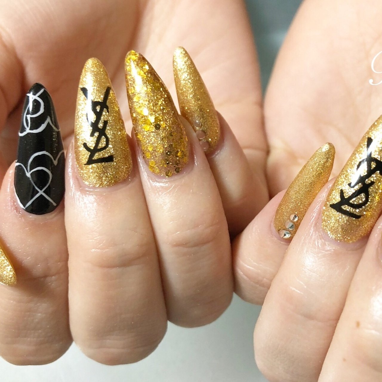 オールシーズン 成人式 バレンタイン パーティー ラメ R Nail Misuzuのネイルデザイン No ネイルブック