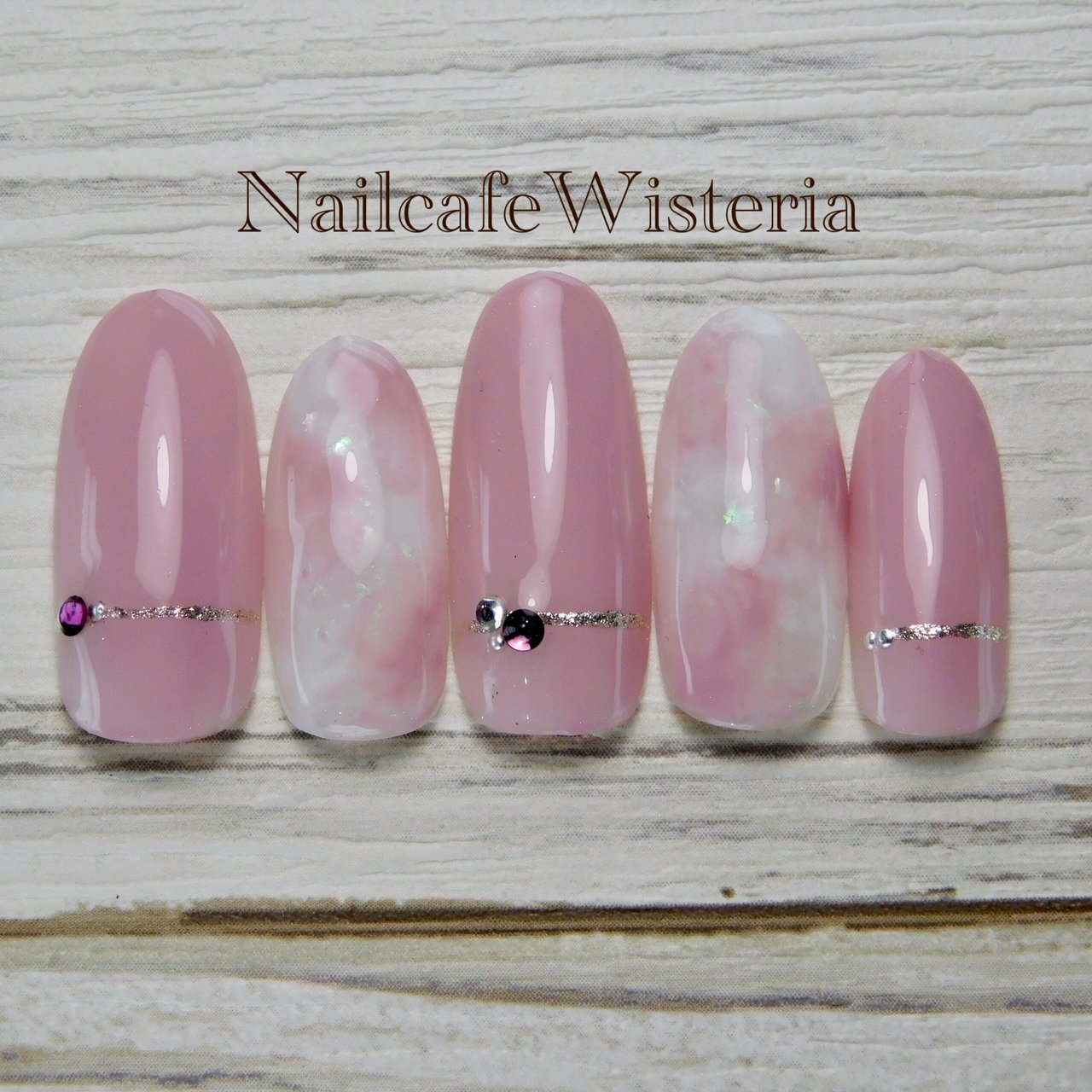 春 オールシーズン オフィス ハンド シンプル Nailcafewisteriaのネイルデザイン No ネイルブック