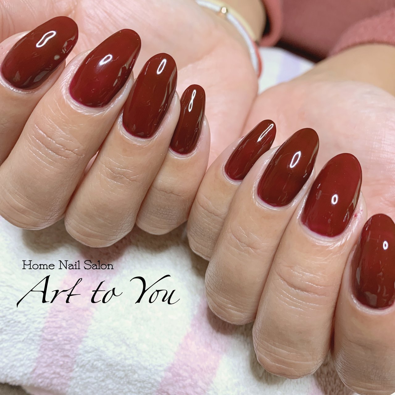 冬 ハンド シンプル ワンカラー ミディアム Homenailsalon Arttoyou のネイルデザイン No ネイルブック