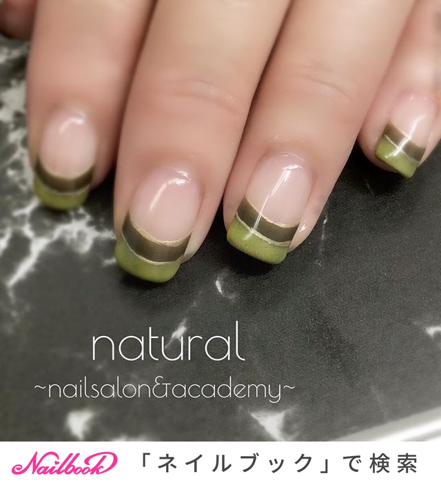 オールシーズン オフィス デート 女子会 フレンチ Naturalnailsalonのネイルデザイン No ネイルブック
