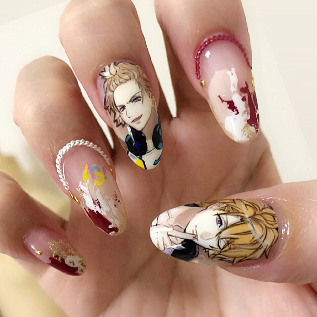 [ミサ　痛ネイル/xii1006nail] Acne Studiosマフラ 中里法子 ☺︎ Noriko Nakazato | www.marvelous.in #マーヴェラス