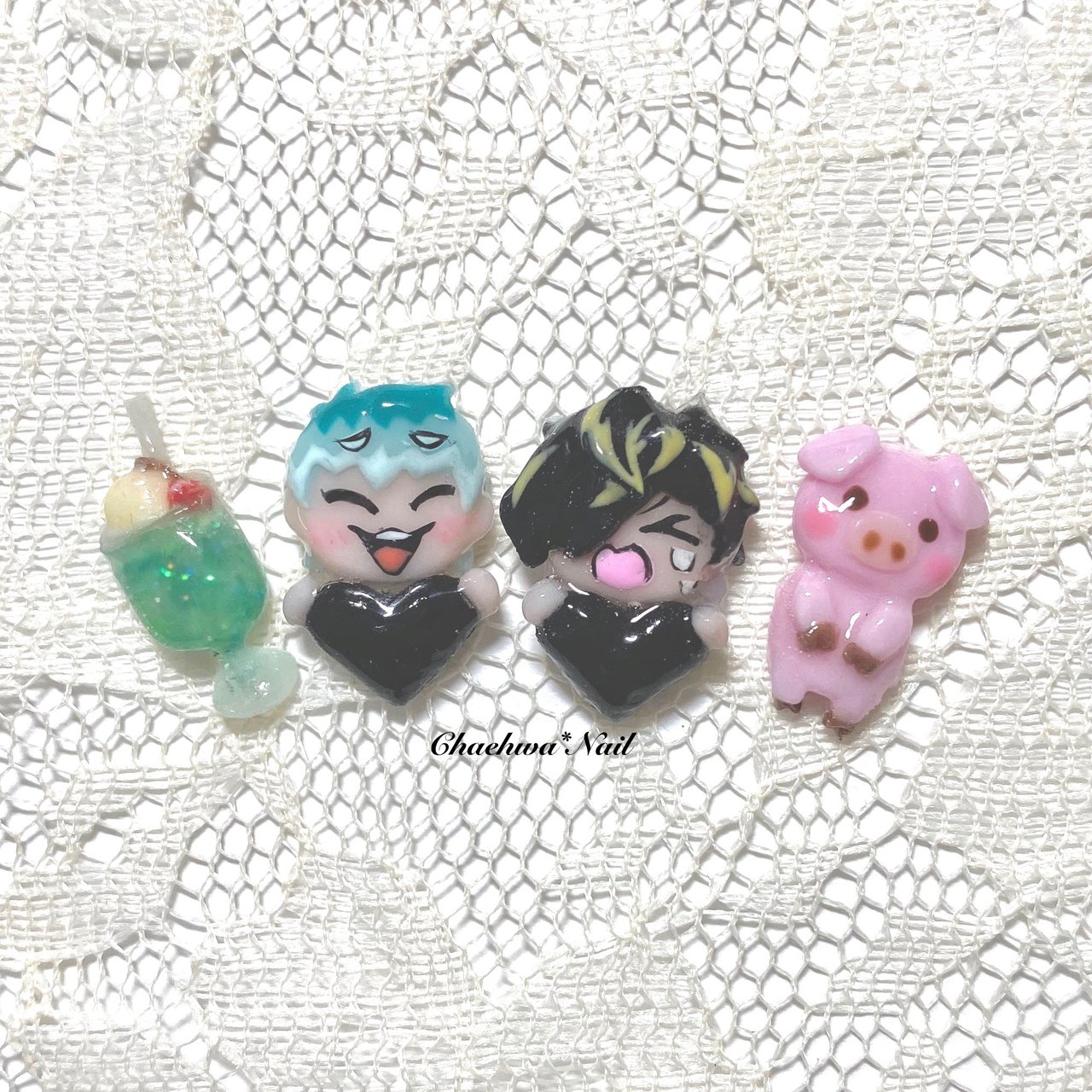 オールシーズン ライブ 痛ネイル キャラクター 水色 Chaehwa 8127のネイルデザイン No ネイルブック