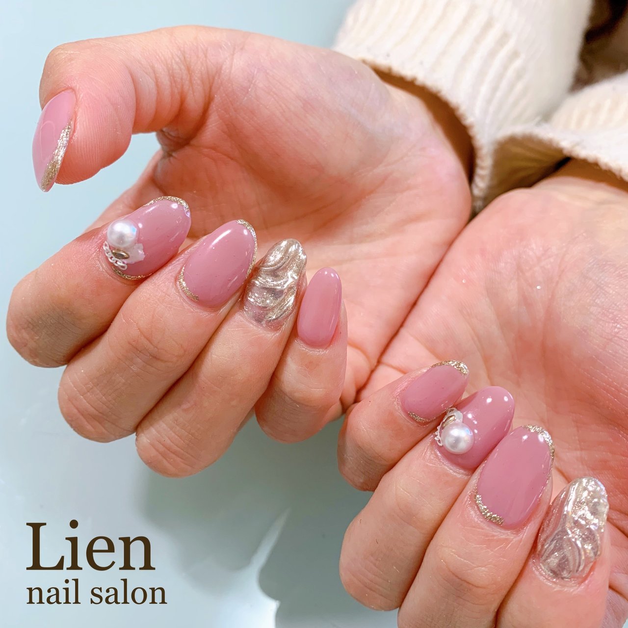 春 オールシーズン オフィス 女子会 ハンド Nailsalonlienのネイルデザイン No ネイルブック