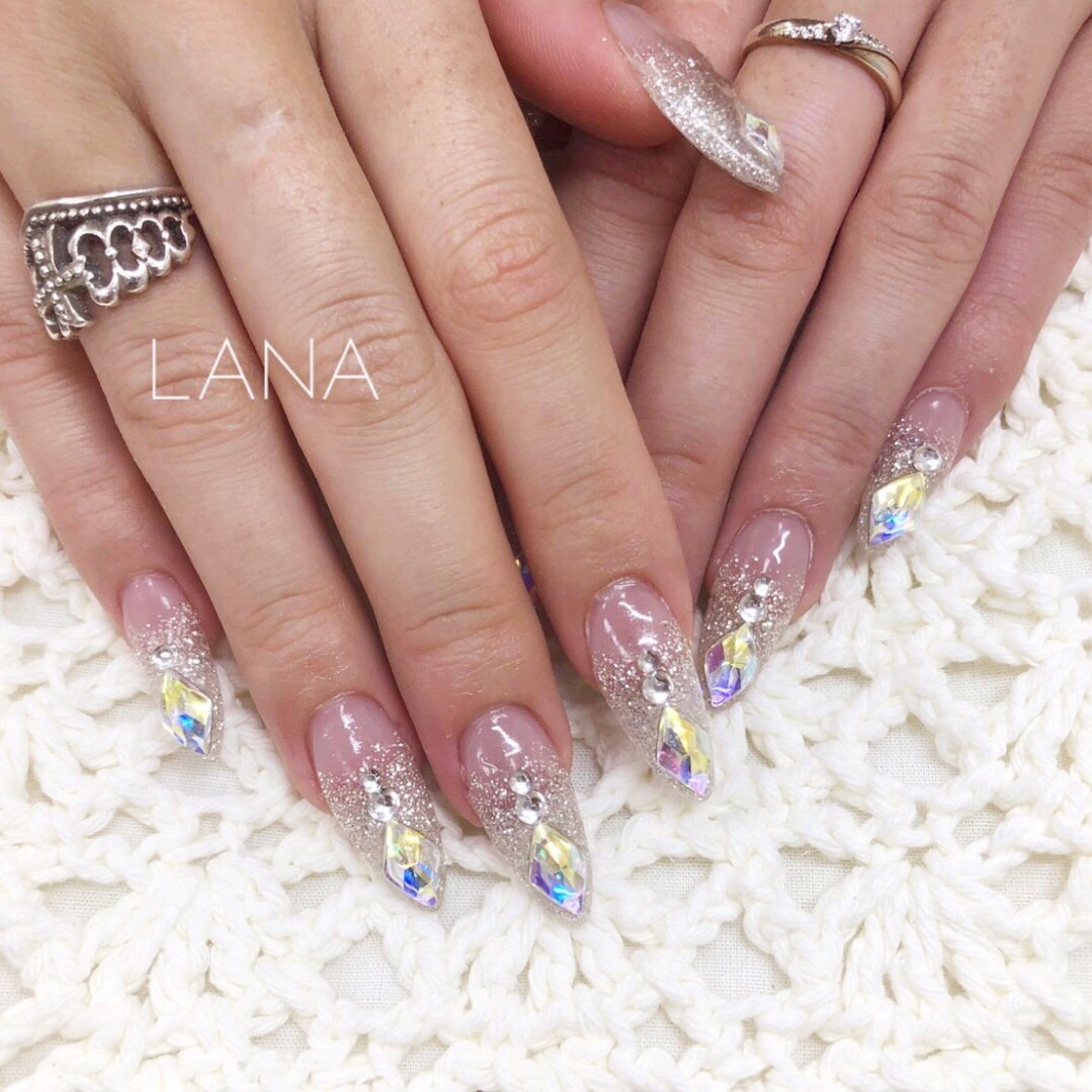 ロング ホワイト クリア カラフル お客様 Lana Nailのネイルデザイン No ネイルブック