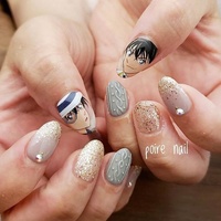 3Dネイルパーツ　コナン　工藤新一　怪盗キッド 3Dネイルパーツ コナン 工藤新一 怪盗キッド - メルカリ