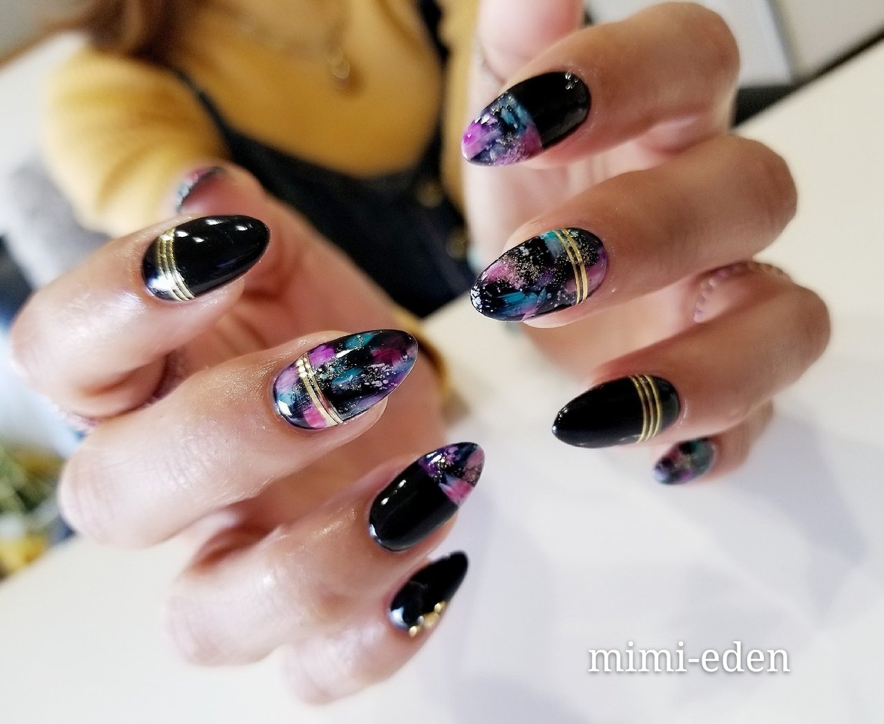 オールシーズン ライブ パーティー ハンド タイダイ Nail Mimiedenのネイルデザイン No ネイルブック