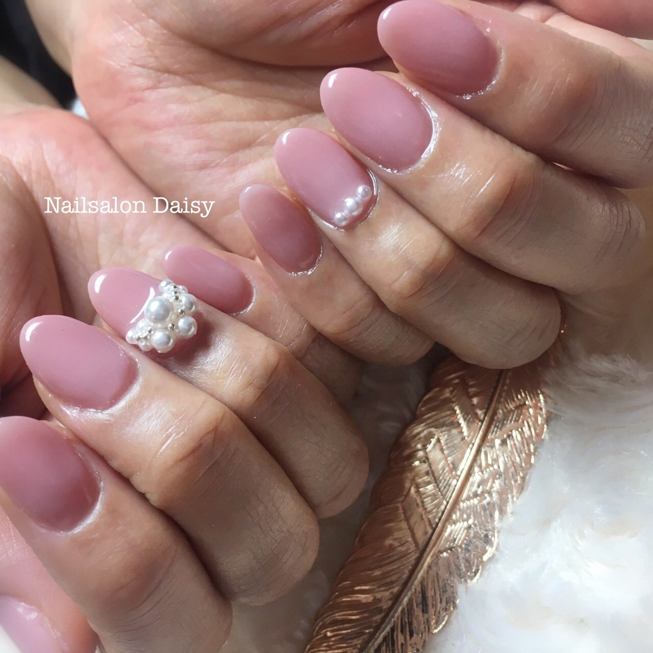 パール ピンク ジェルネイル お客様 Nailsalondaisyのネイルデザイン No ネイルブック