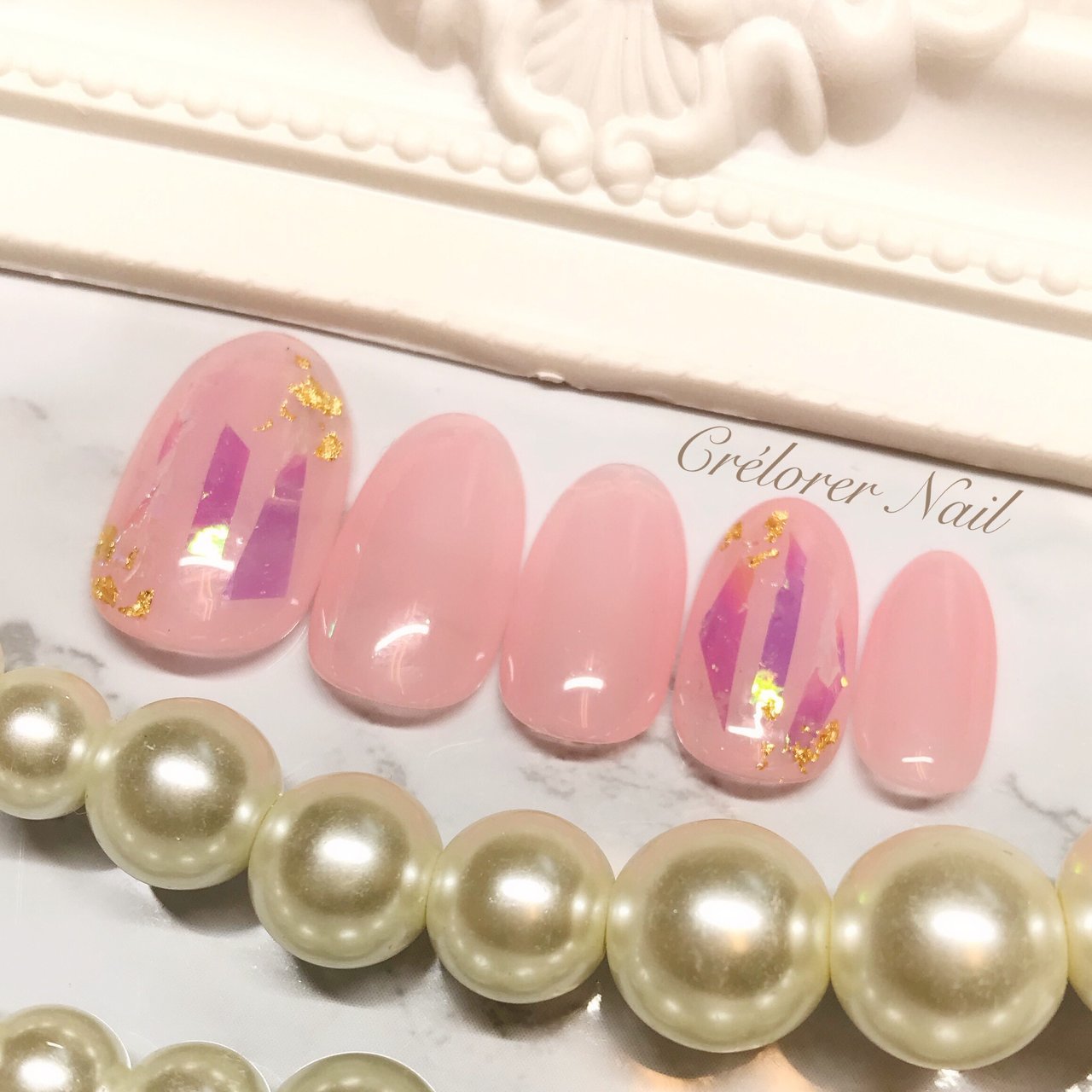 オールシーズン オフィス ハンド シンプル ワンカラー Crelorer Nailのネイルデザイン No 5051410 ネイルブック